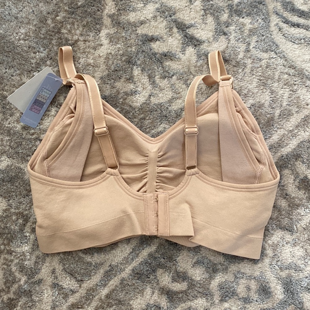 Motherhood Maternity Nursing Bra Nude Seamless Full Bust Large - Picture 5 of 6